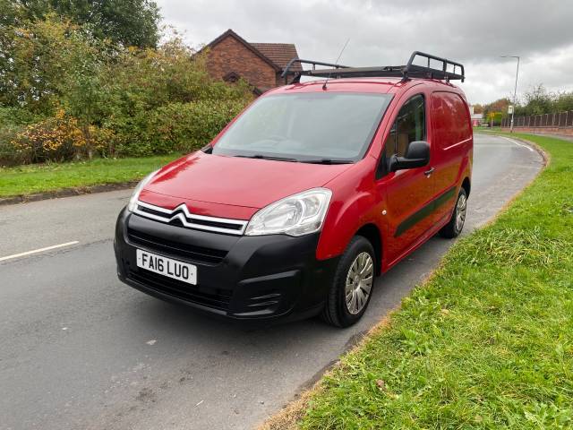 Citroen Berlingo 1.6 BlueHDi 850Kg X 100ps Crew Van Diesel Red